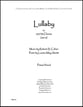 Lullaby SATB choral sheet music cover